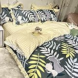 Conjunto De Cuatro Piezas De Algodón Estilo Pastoral Funda 