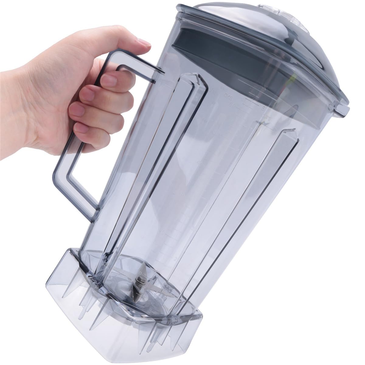 Caraffa Di Ricambio A94Z, Compatibile Con SILVER CREST, Parte Di Ricambio for Frullatore Trasparente, Capacità 2 Litri, Ricambio for Frullatore