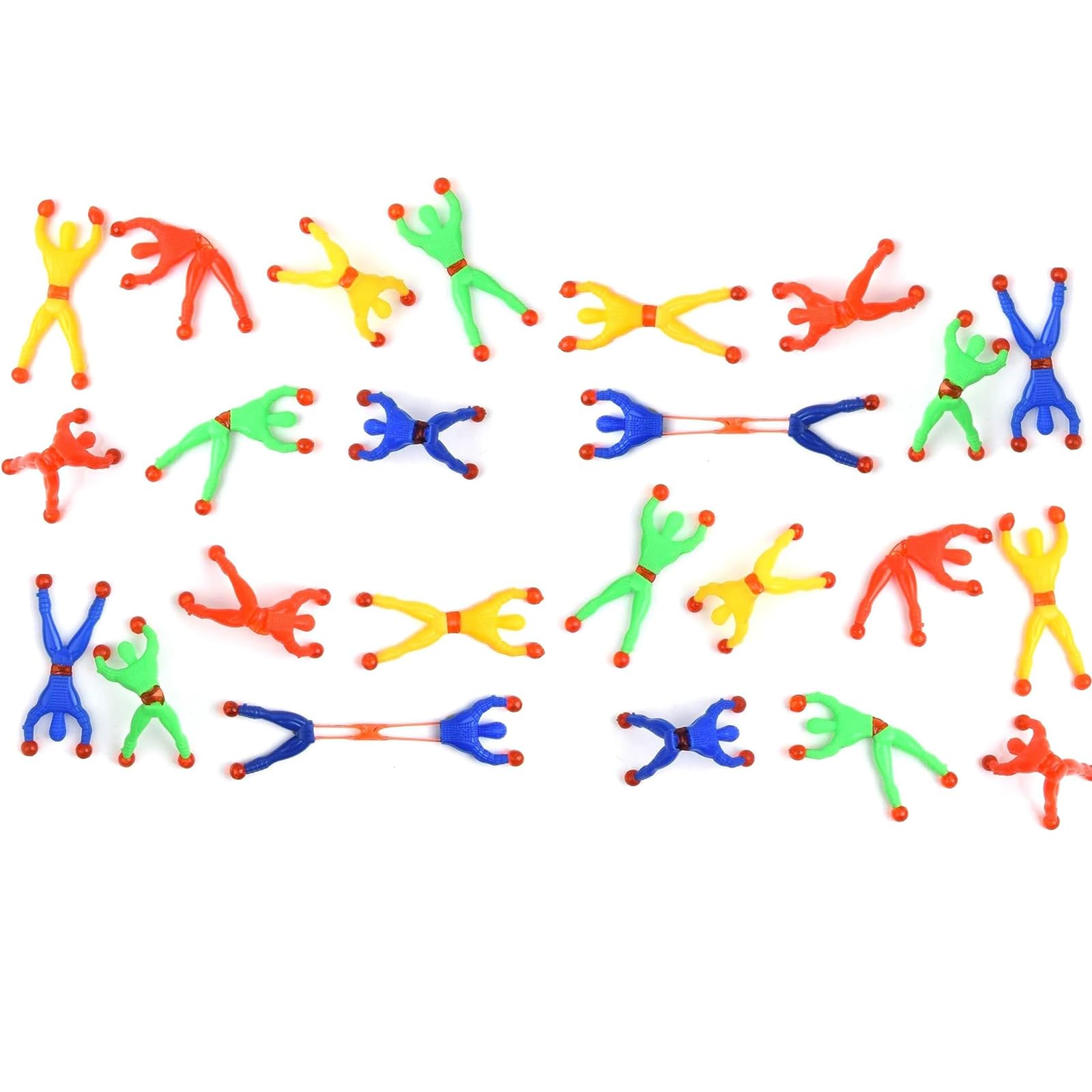 20 Pcs Sticky Man Window Crawler,Multicolored Sticky Wall Climbers,Stretchy Stickys,Stretchable Party Bag Fillers,for Kids Classroom Events Rewards Prizes Novelty Toy Gifts Goody Bags or Party Favors