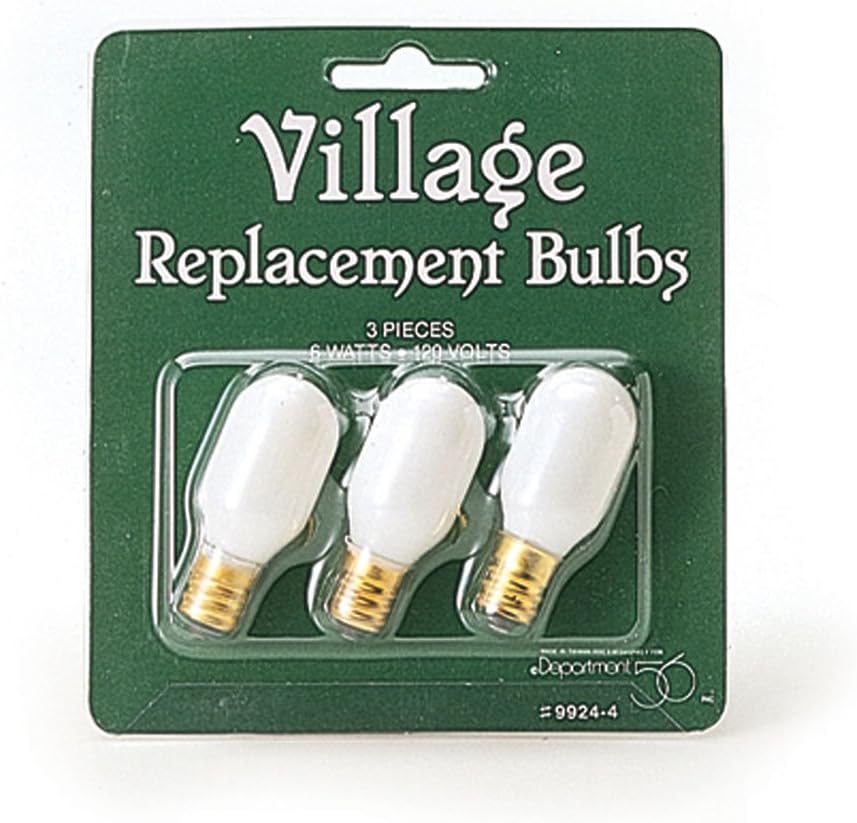 Replacement bulbs, set of 3 by Department 56