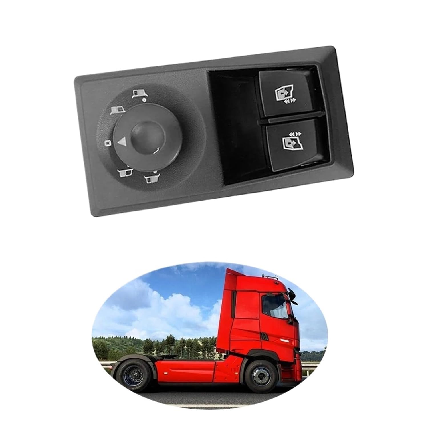 Electric Power Window Control Switch Front Left Driver Side 7421972423 Compatible with Renault Trucks