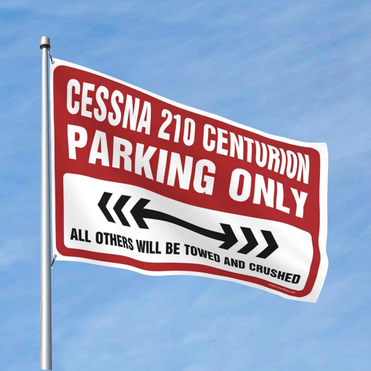 College Room Flags Cessna 210 Centurion Parking Only Flag