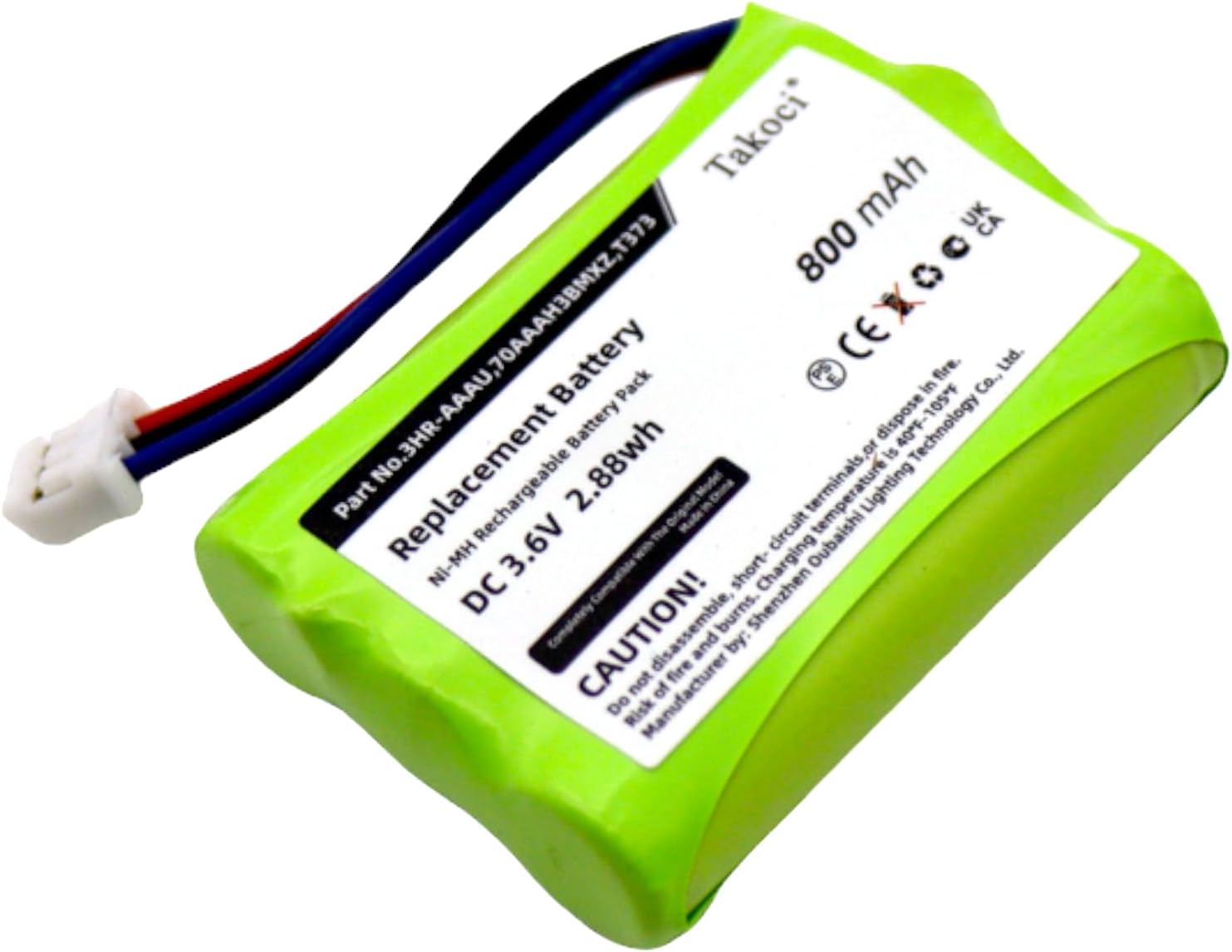 Replacement Battery Compatible with B&O BeoCom 1, BeoCom 6000, BeoCom M6000, BeoCom M6000 MKII,fits Part No 3HR-AAAU, 70AAAH3BMXZ, T373, 3.6V 700mAh / 2.52Wh