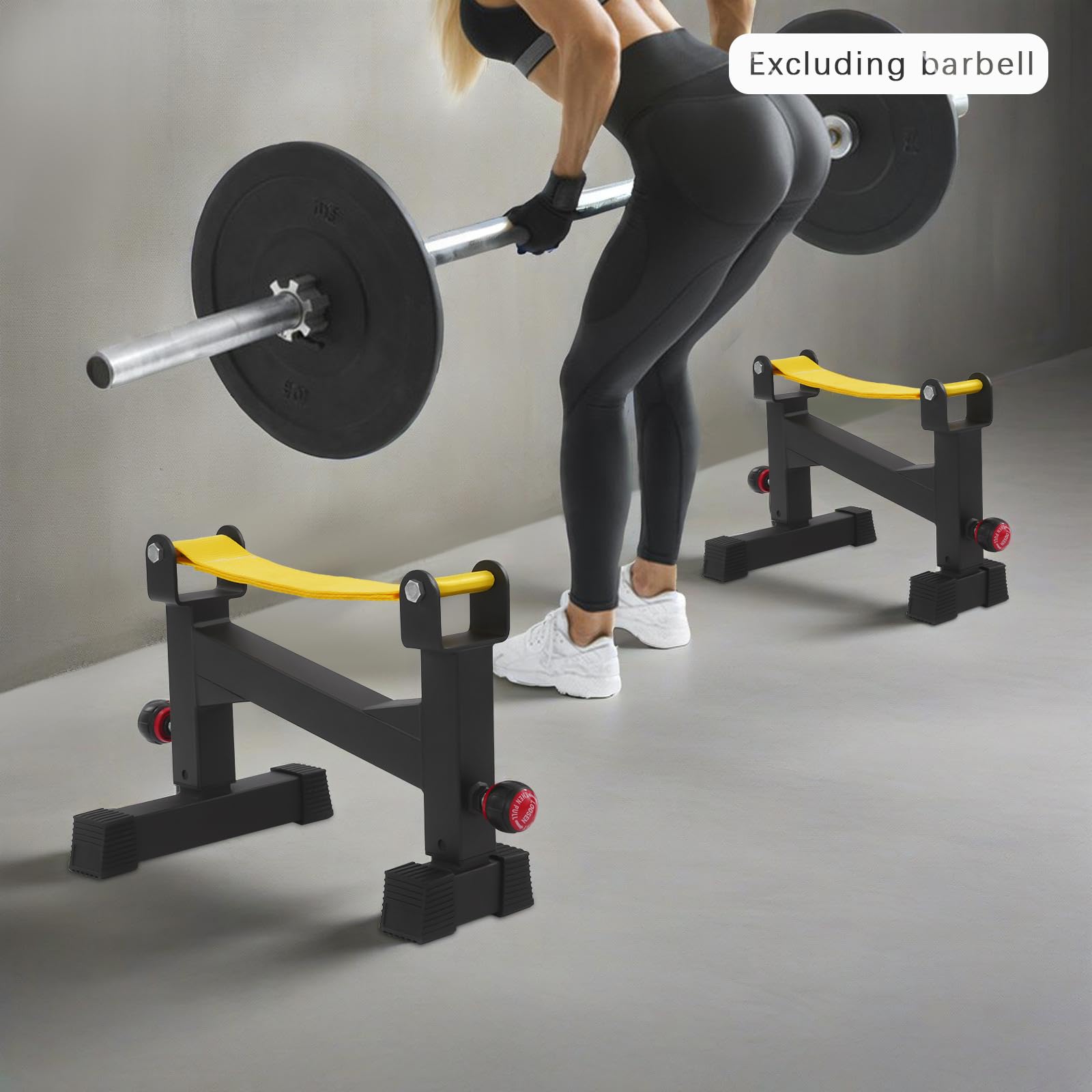 2 supporti professionali per bilanciere, supporto per bilancieri con cintura buffer, supporto per sollevamento pesi, portata 300 kg, 30-40 cm, telaio per sollevamento pesi, per palestre