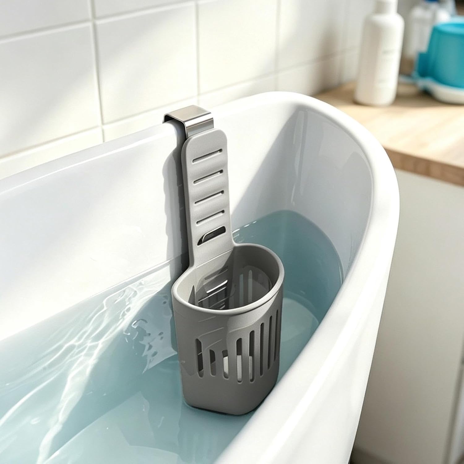 Toilet Cleaner Holder - Adjustable Bathroom Tablet Dispenser, Restroom image 5