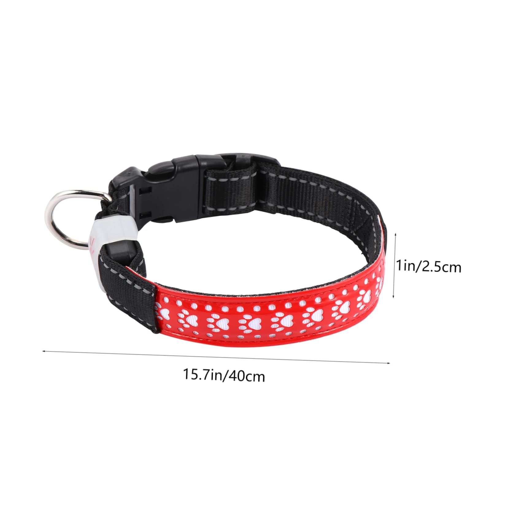 BESPORTBLE 3pièces Collier Lumineux LED pour Chien Collier PU pour Animaux Accessoire Rechargeable Design Élégant Et Visible