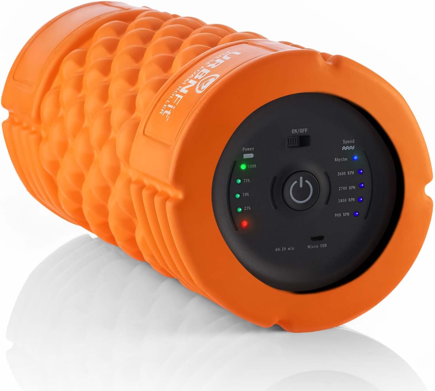 URBNFit Vibrating Foam Roller 5-Speed Massage and Body Roller