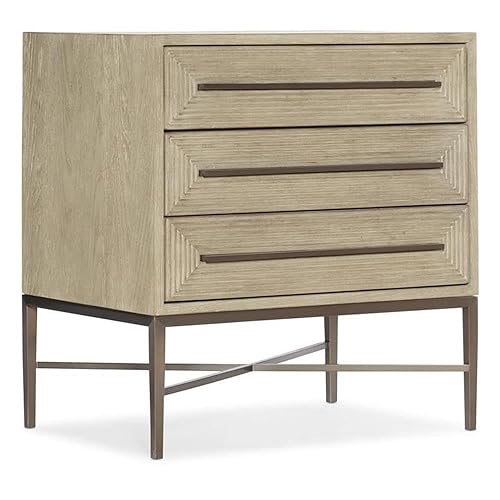 Bedroom Cascade Three-Drawer Nightstand