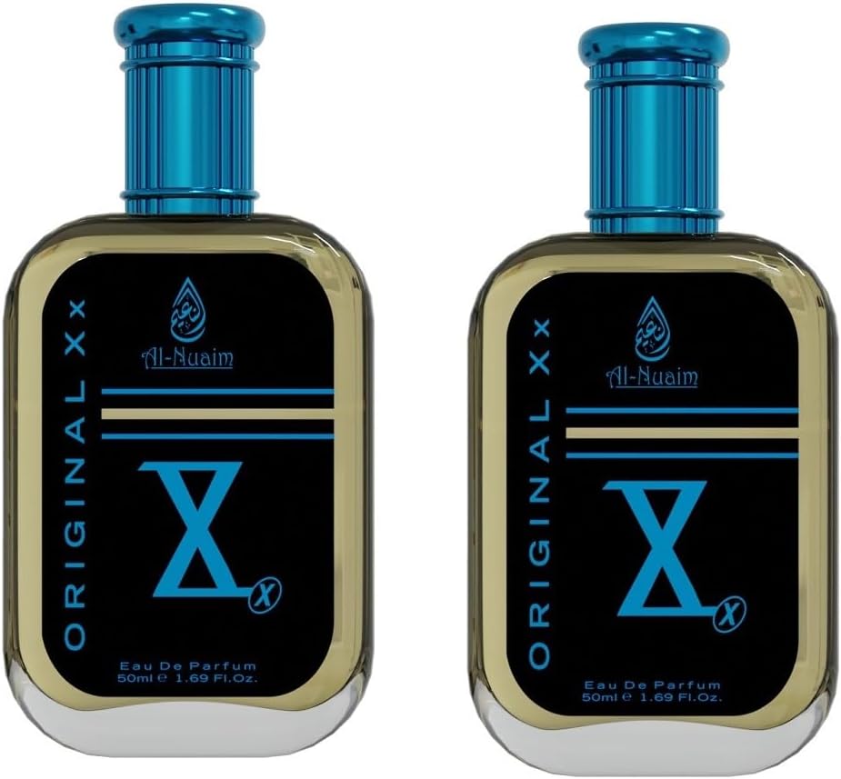 Al-Nuaim Original XX Eau De Parfum for Men & Women - Pack of 2 (50ml Each) | EDP Perfume | Long Lasting & Luxury Fragrance