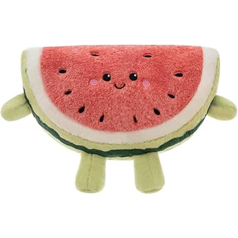 EPRHAY 40 cm Cartoon Watermelon Plush Toy, Summer Fruit Cushion, Soft and Cuddly Fruit Animal, Plush Doll, Suitable for Child