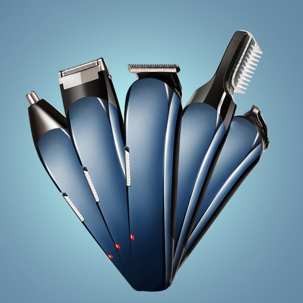 Recortador de Vello Nasal de Acero Inoxidable Recargable para Hombres | Cortapelos Nasal Hombre, Cuchillas Precisas, Multifunción para Bigote y Vello Nasal