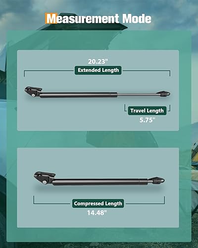 Vista 588 de SCITOO PM1017 - Soportes de elevación de 17.8 pulgadas para Hyundai Santa Fe 2007-2012 trasero izquierdo y derecho Liftgate Shock Struts 2pcs