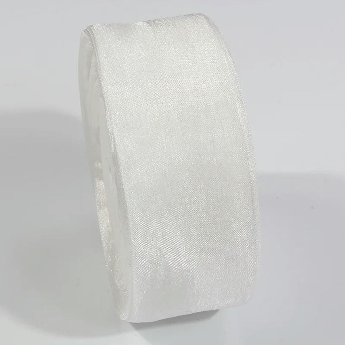 CIVIOOH 50 Yards Sheer Chiffon Ribbon Organza Satin Ribbons for Gift Wrapping Wedding Decoration Bouquets Party DIY Crafts