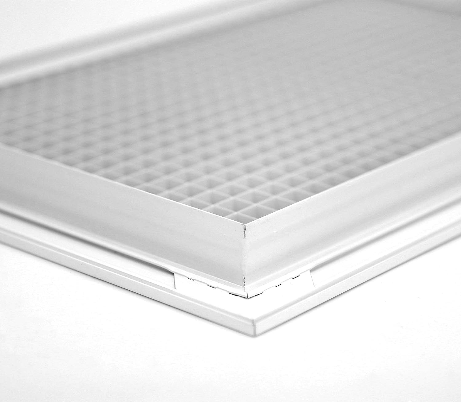 HVAC Premium 14'' x 30'' or 30'' x 14'' Cube Core Eggcrate Return Air Grille - Aluminum Rust Proof - HVAC Vent Duct Cover - White [Outer Dimensions: 15.75 X 31.75]