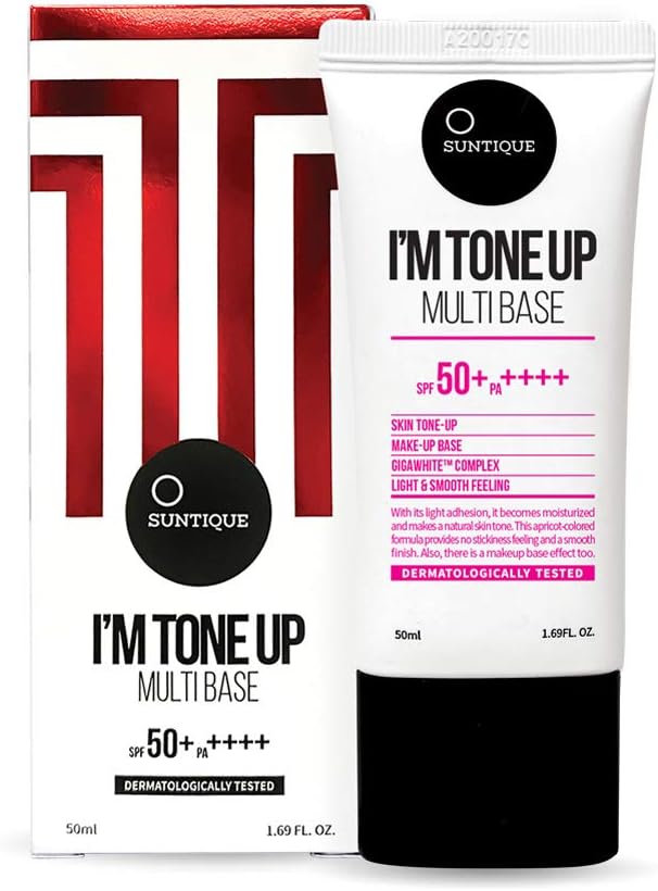 Suntique I’m Tone up Multi-base, Sunscreen with make-up base, SPF 50+, 1.69 fl.oz.