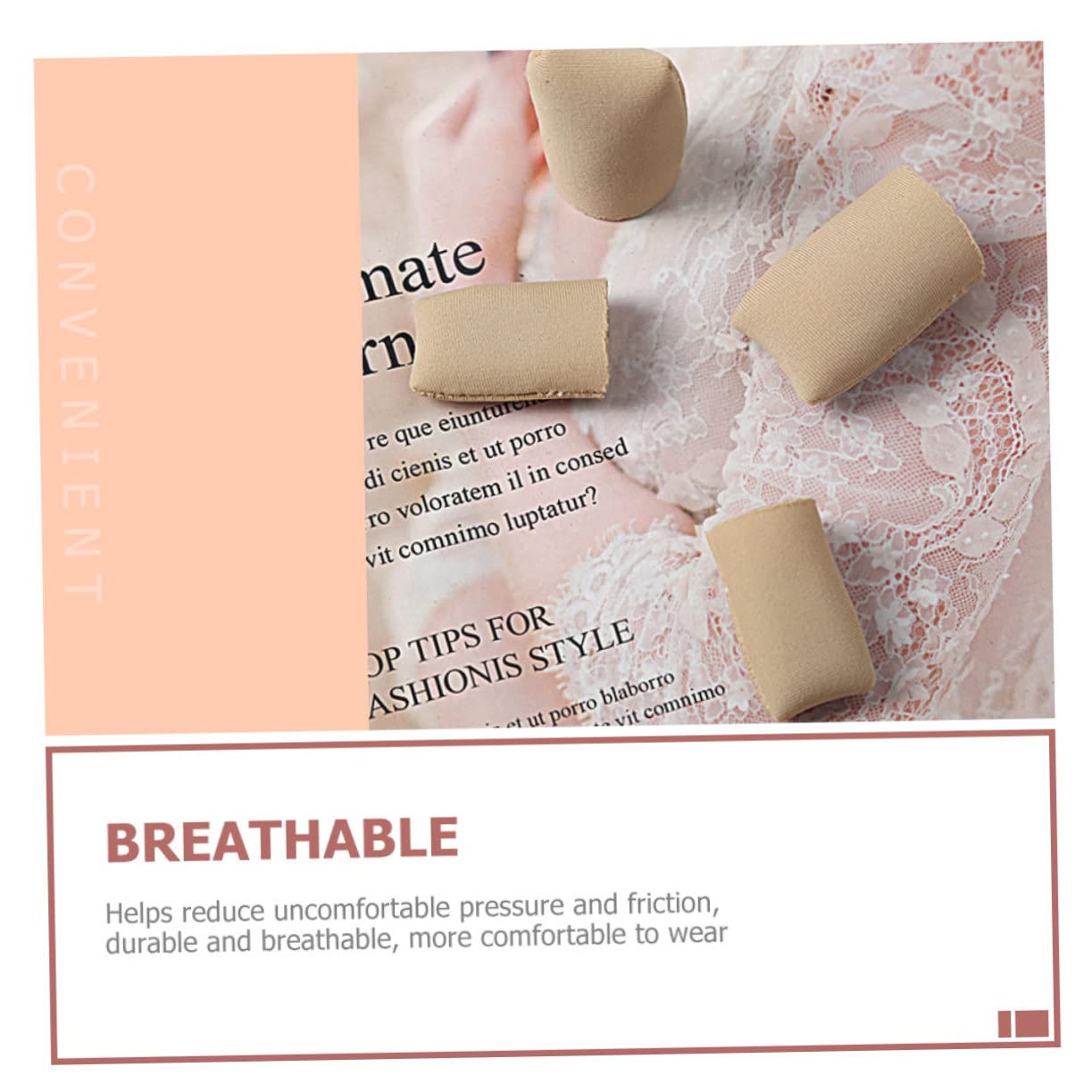 Ipetboom 4sets Breathable Toe Caps Toe Protectors Sleeves Protective Sleeves for Alignment Long Life Use 2pcs*4
