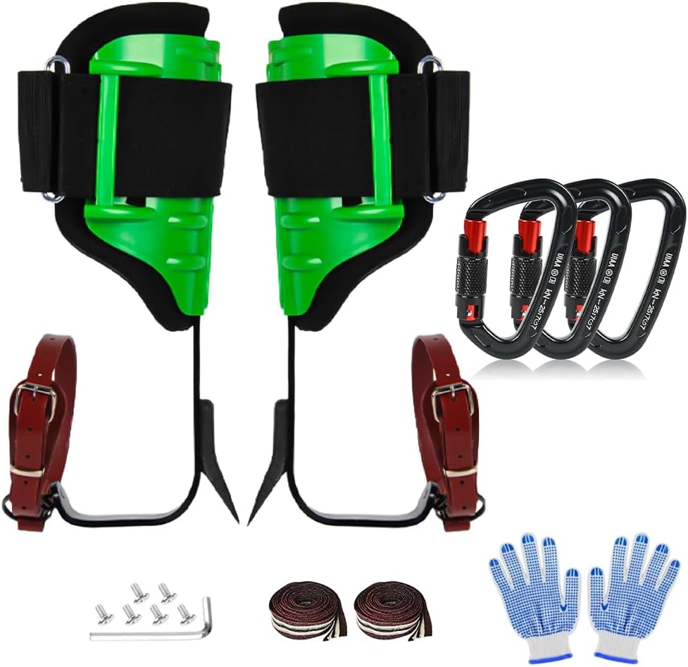 Tree Climbing Spikes for Logging Adjustable Tree Climbing Gear Tree Climbing Kit for Climbers Logging Fruit Picking Hunting