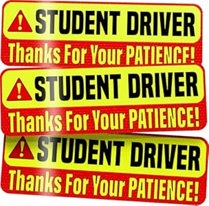Student Driver Magnet for Car - Extra Strong Hold 