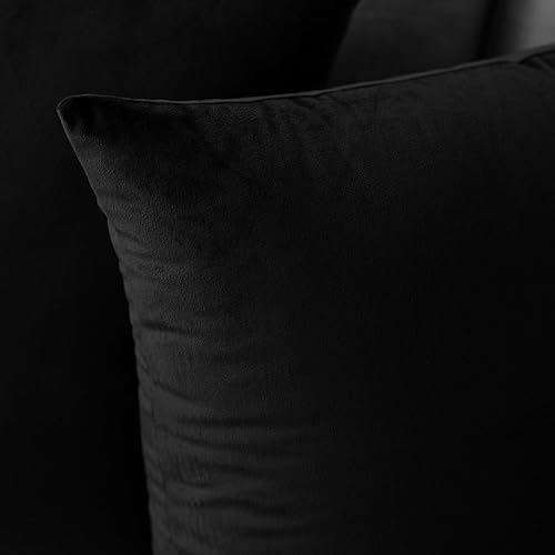 Miniatura 3 de Colormz Juego de 2 fundas de almohada de terciopelo sólido de color verde azulado, fundas de almohada acogedoras y suaves para sofá, cama y sala de