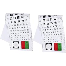 2pcs Plastic Hanging Eye Test Chart for Home and Hospital Use
