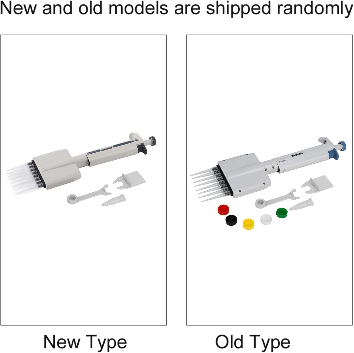 Pipetta micro-trasferimento multicanale a 8 canali regolabile manualmente 50-300μl