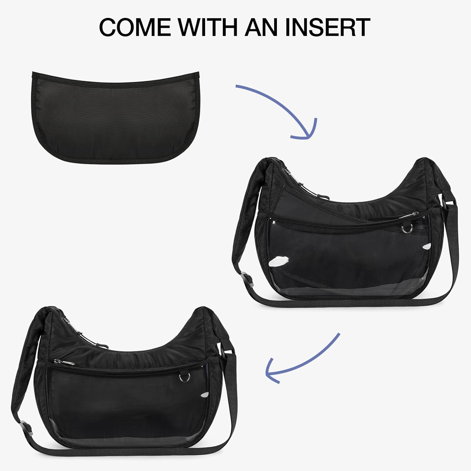 STEAMEDBUN Ita Shoulder Bag Crossbody with Insert Kawaii Pin Display Bag Cute Ita Purse for Cosplay Anime - Image 6