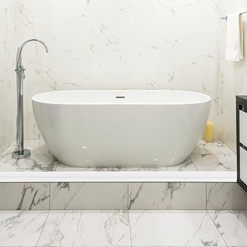 Miniatura 6 de Presa de agua de umbral de ducha de 3 pulgadas de alto, 67 pulgadas de largo, plegable, protección contra salpicaduras de agua de ducha