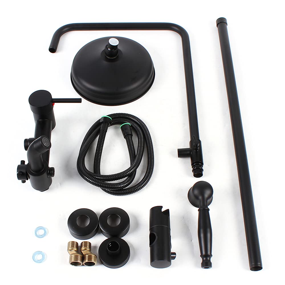 Deszczownica zestaw prysznicowy system prysznicowy armatura prysznicowa Rain Shower Set armatura prysznicowa antyczna nostalgiczna z prysznicem ręcznym montaż ścienny prysznic kompletny panel