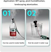 Vista 7 de 4Pcs USB Humidifieration Atomization Disc Micro Interface Atomization Drive Circuit Board DC 5V for DIY Home