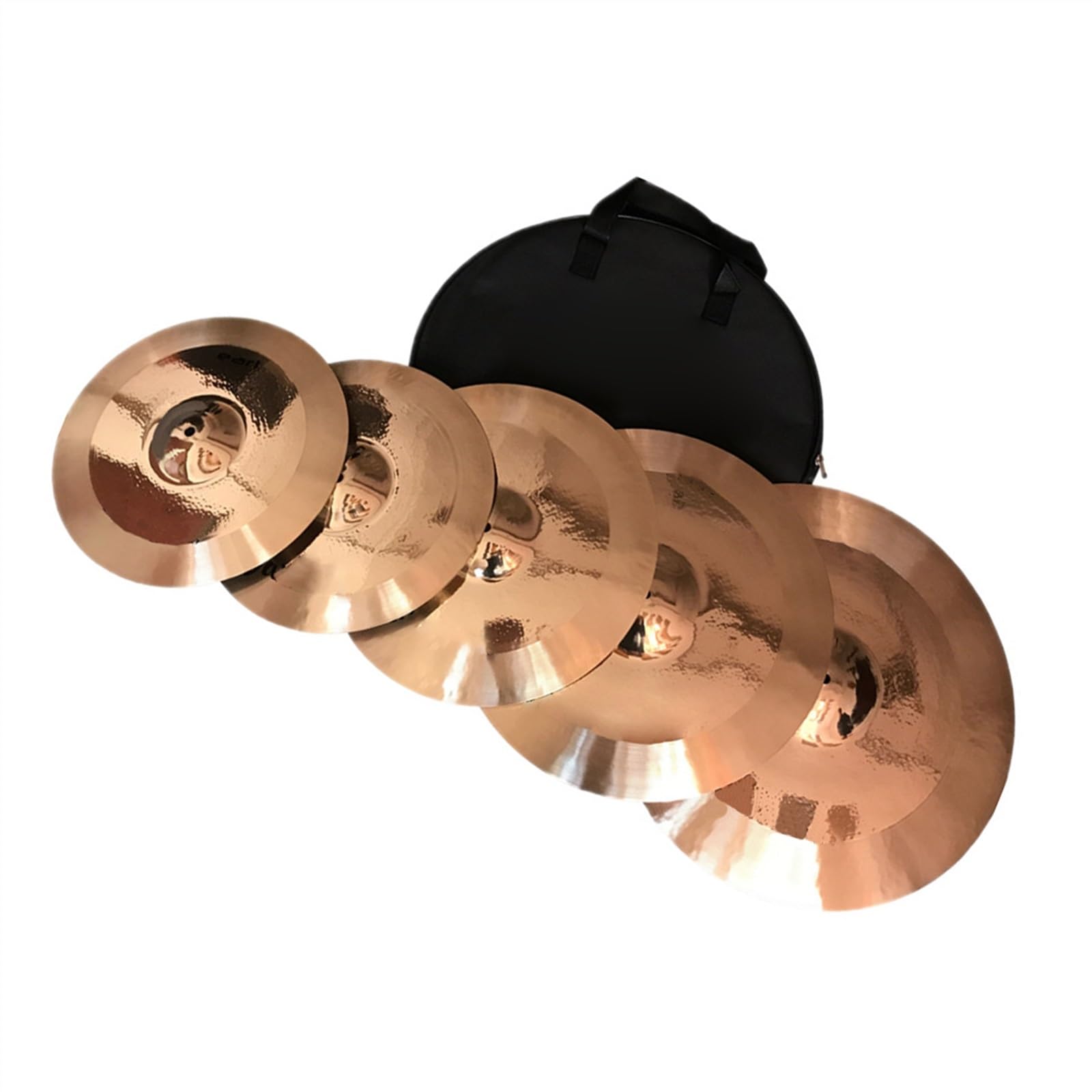 5 Stück Handgefertigte Becken, Professionelle Becken, Becken-Sets, Gold Zubehör für Schlaginstrumente
