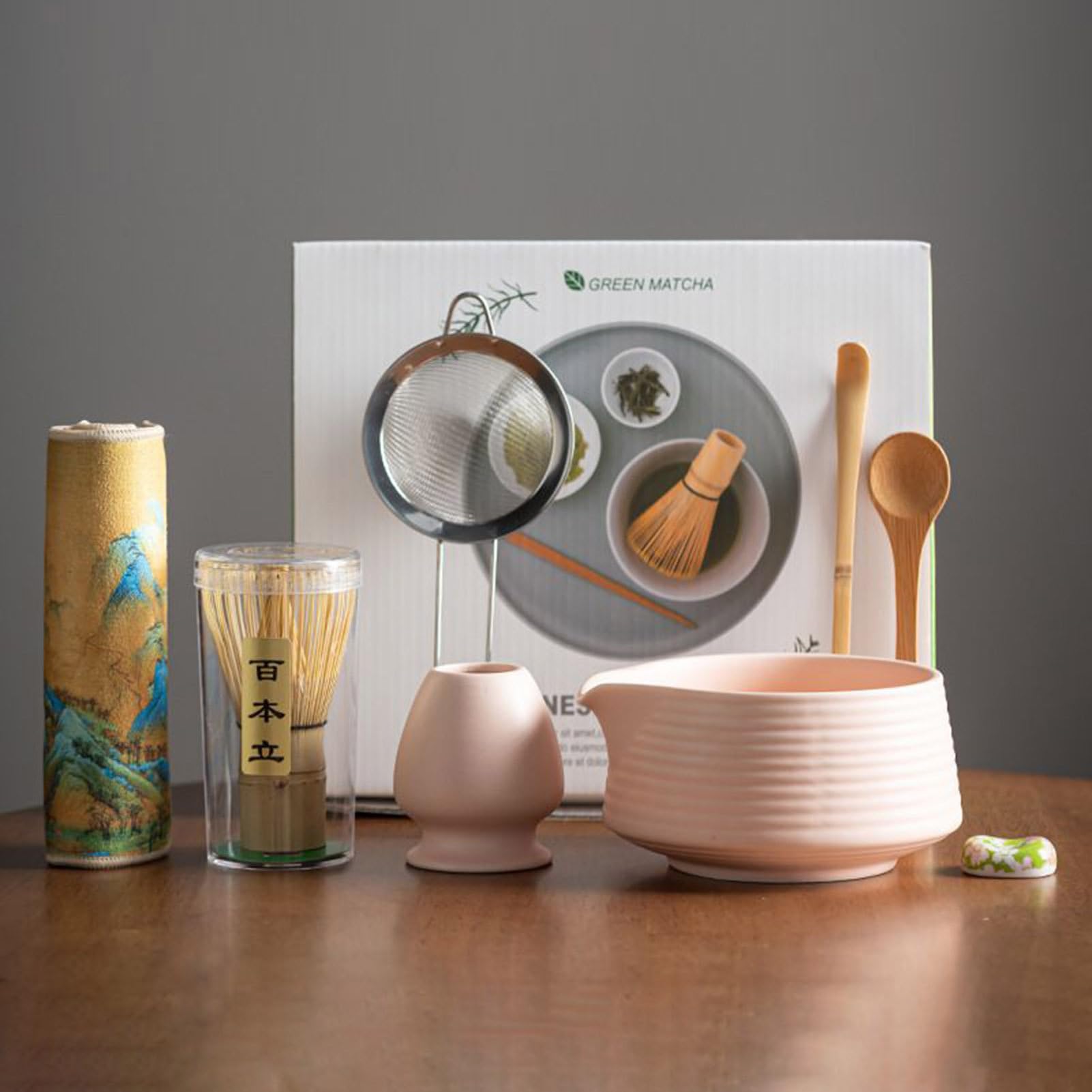 Zestawy Do Matchy 8-Elementowy Zestaw Ceramicznych Miseczek Do Matchy