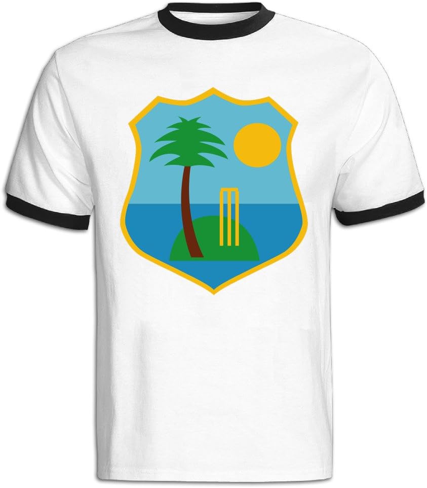 West Indies Cricket Flag Men's Baseball T Shirt Black