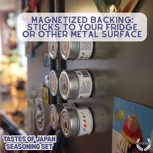 Miniatura 9 de Juego de regalo gourmet Japanese Seasonings – Tastes of Japan – Mezcla de especias artesanales – Paquete de seis – Sin OMG, totalmente natural, lote