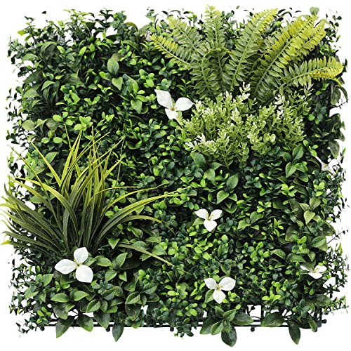 EK-20-x-20-Artificial-Plant-Fence-Panel-Faux-Leaves-Grass-Wall-Privacy-Screen-Panel-Decorative-for-Indoor-Outdoor-Style-05-6-Pcs EK 20 x 20 Artificial Plant Fence Panel Faux Leaves Grass Wall Privacy Screen Panel Decorative for Indoor Outdoor Style 05 6 Pcs