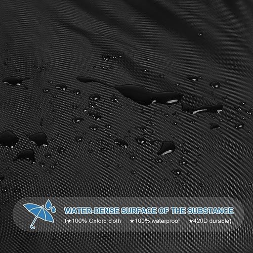 VANSHEIM Abdeckung Sandkasten 200x200x20cm Wetterfeste Sandkastenabdeckung Plane Schutzhülle für Sandkasten Sankastenabdeckung Sandkiste Abdeckungen Gartenpoolabdeckung UV Beständig 420D Oxford Gewebe