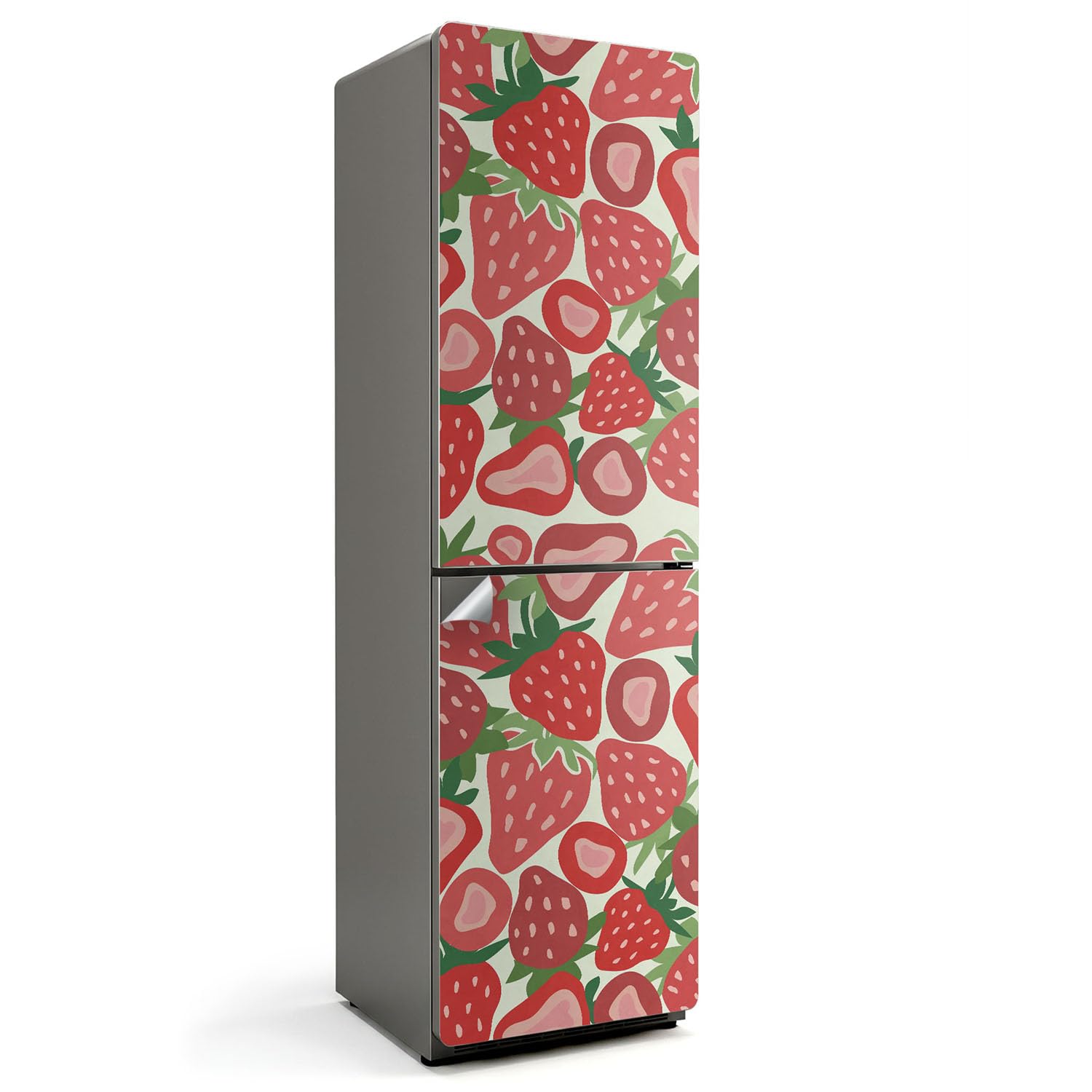 Sticker Frigo 60x205 cm Cache Rayures Revêtement Auto-adhésif
