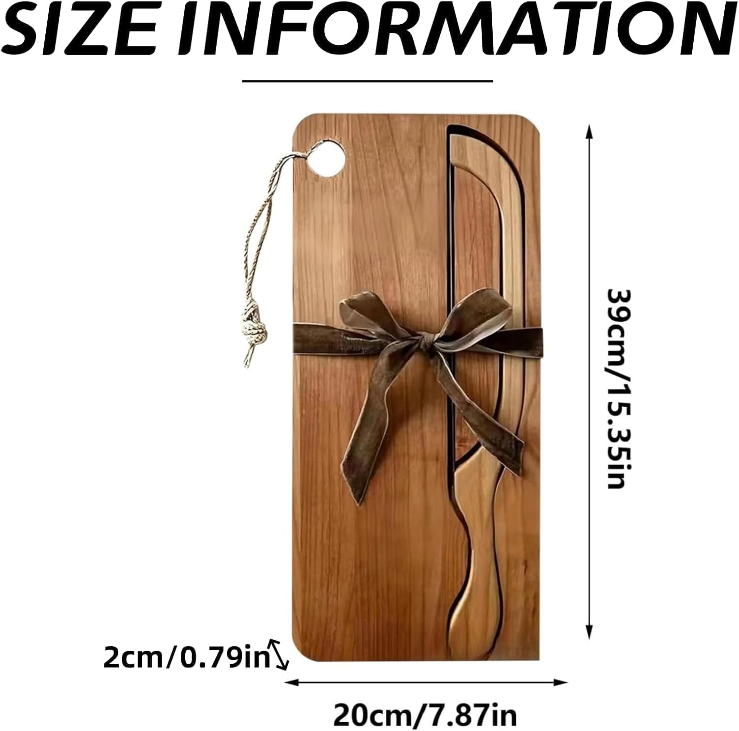 Bread Bow Knife and Board Set, 8 Inch Bread Knife with Matching Crumb Tray, Ergonomic Slicing Kitchen Tool for Homemade Bread, Bagels, Rolls (Wood)