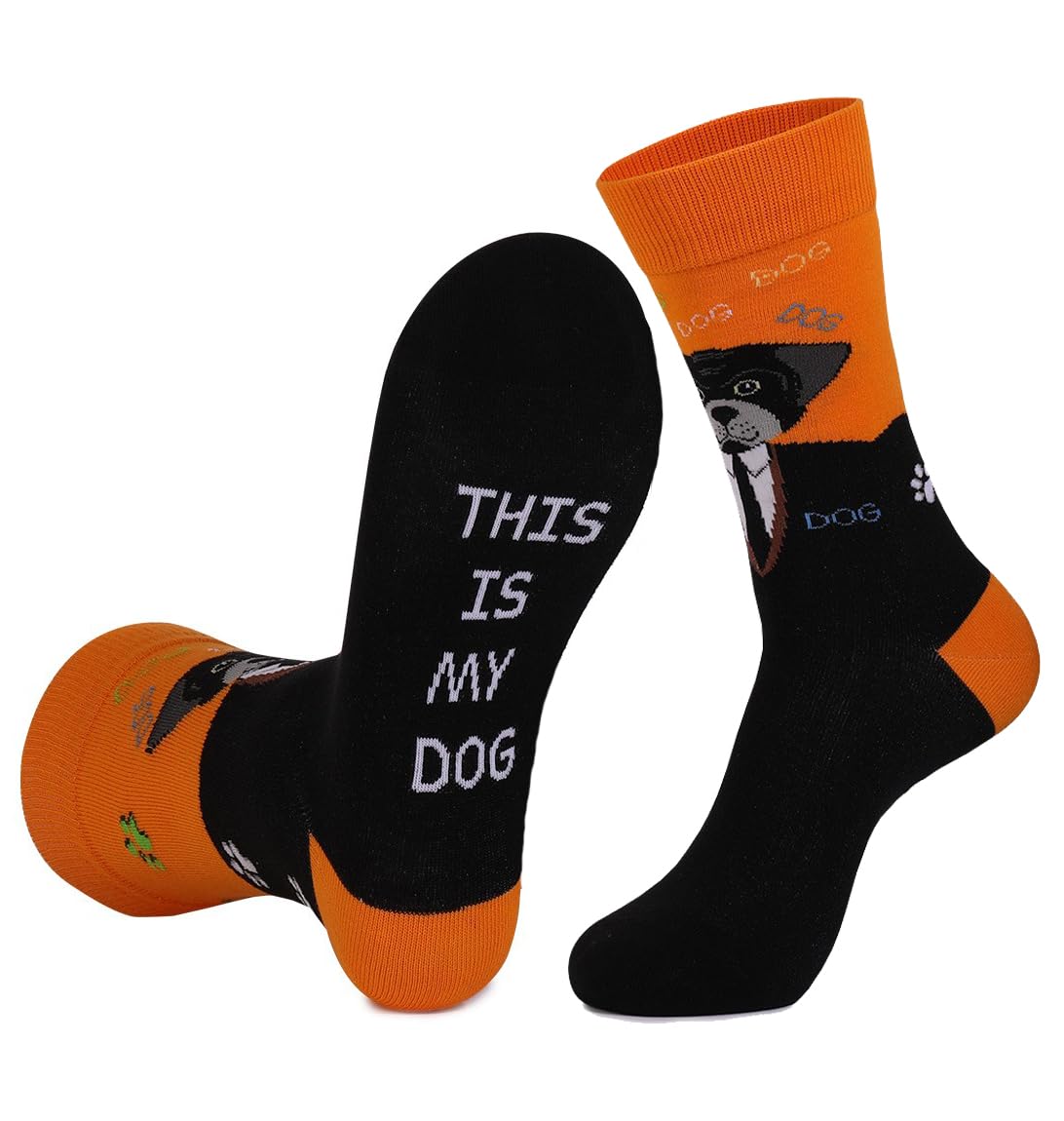 AueyanFunny Socks for Men,Mens Novelty Socks Fun Crew Socks Size 9-15