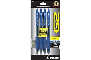 Pilot G2 Premium Blue Gel Roller Pens, Essential Writing Instrument for Smooth, Precise Lines