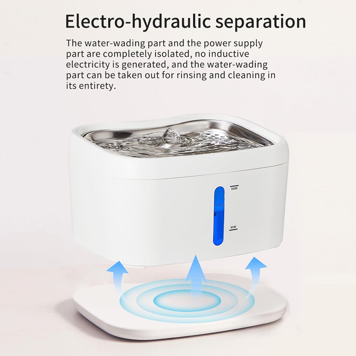 Stainless Steel Cat Water Fountain, 2.5L Automatic Pet Water Fountain with Water Level Window & Replacement Filter, Indoor Dog Water Dispenser, Cat Feeding & Watering Supplies Stainless Steel Cat Water Fountain, 2.5L Automatic Pet Water Fountain with Water Level Window & Replacement Filter, Indoor Dog Water Dispenser, Cat Feeding & Watering Supplies