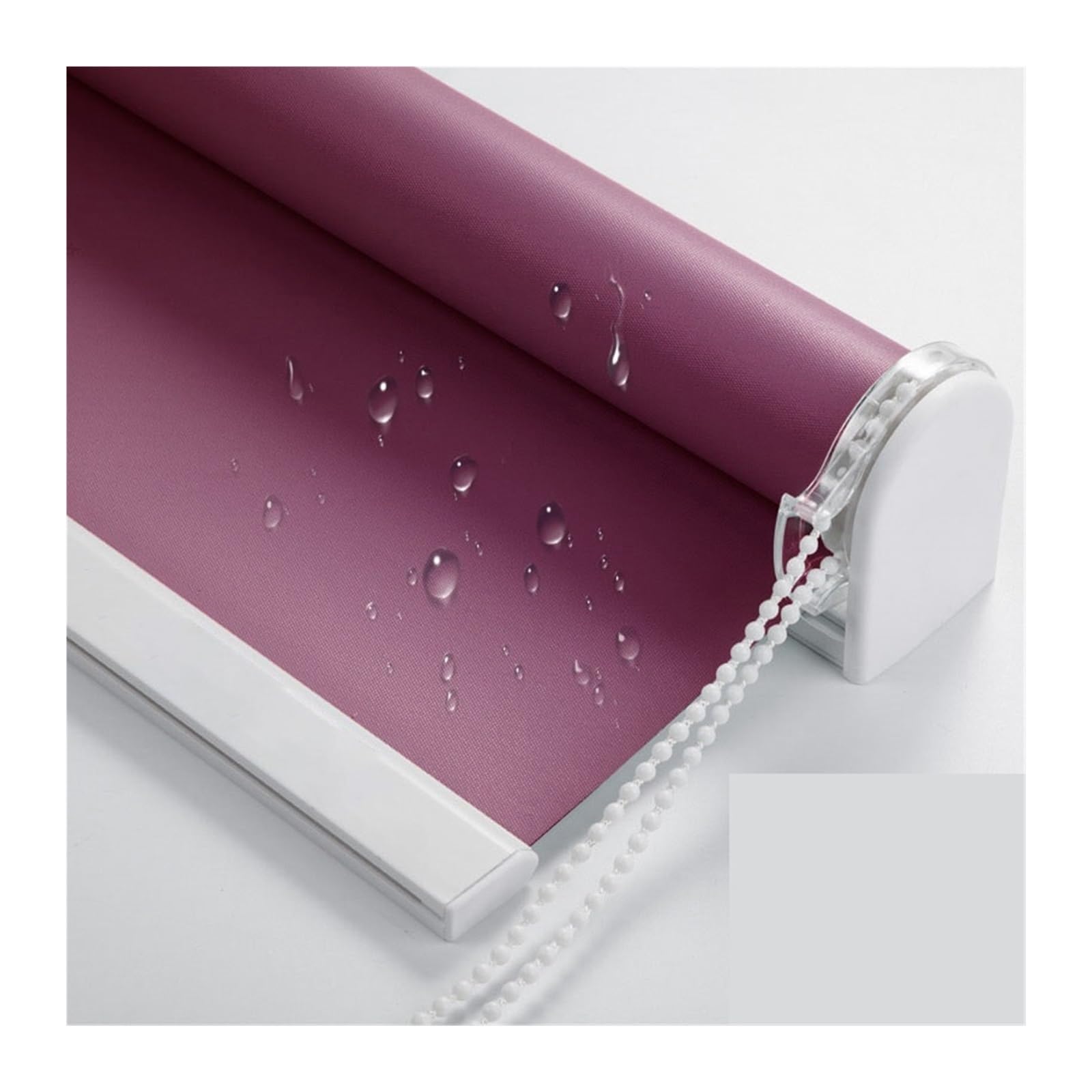 roller blackout blind Manual Blackout Roller Blinds Elegant Shades for Office Kitchen Bedroom Fabric Fit Bathroom Kitchen Bedroom Window(Rose Red,W150xH200cm)