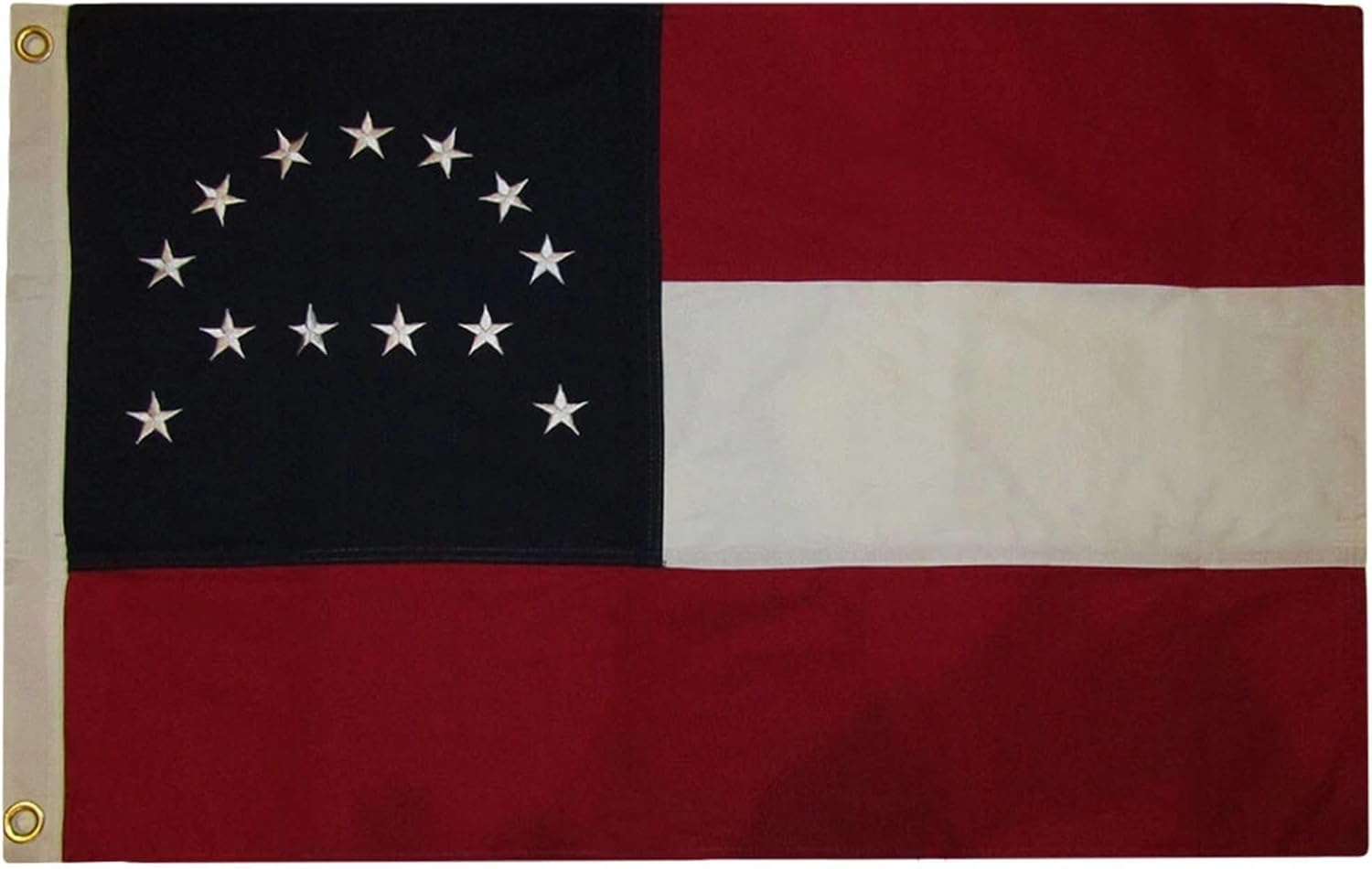 Alternative Novelties 2x3 Embroidered Robert E. Lee HQ Premium 100% Cotton Flag 2'x3' Banner Grommets