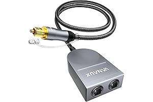1 in 2 Out Optical Audio Cable Splitter