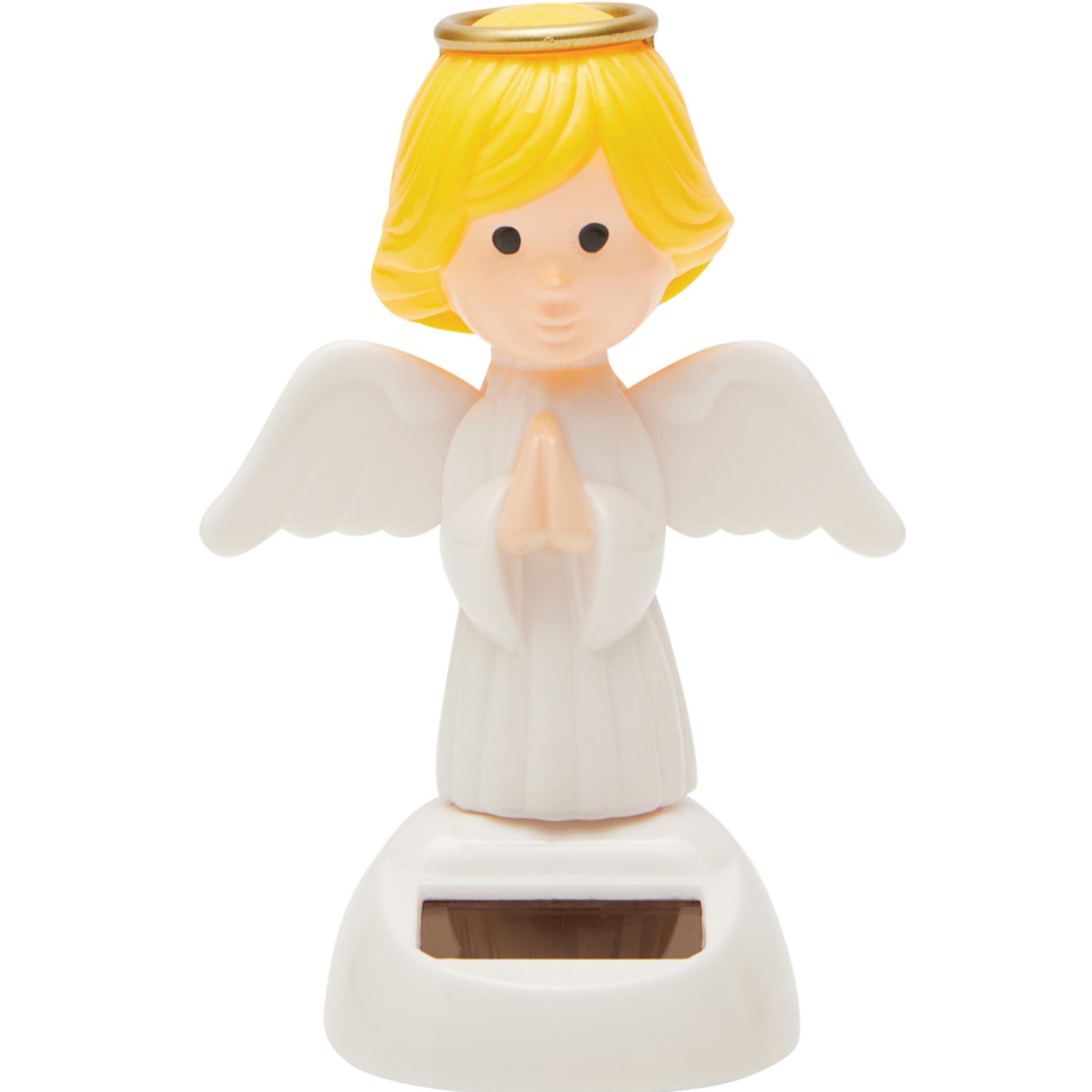 3ER SET WEIHNACHTLICHE SOLAR-WACKELFIGUREN – Weihnachtsmann, Christkind & Schneemann | Dekorative Figuren mit Solar-Wackelmechanik | Weihnachtsdeko für Auto, Büro & Zuhause | ca. 6 × 6,8 × 10,2 cm