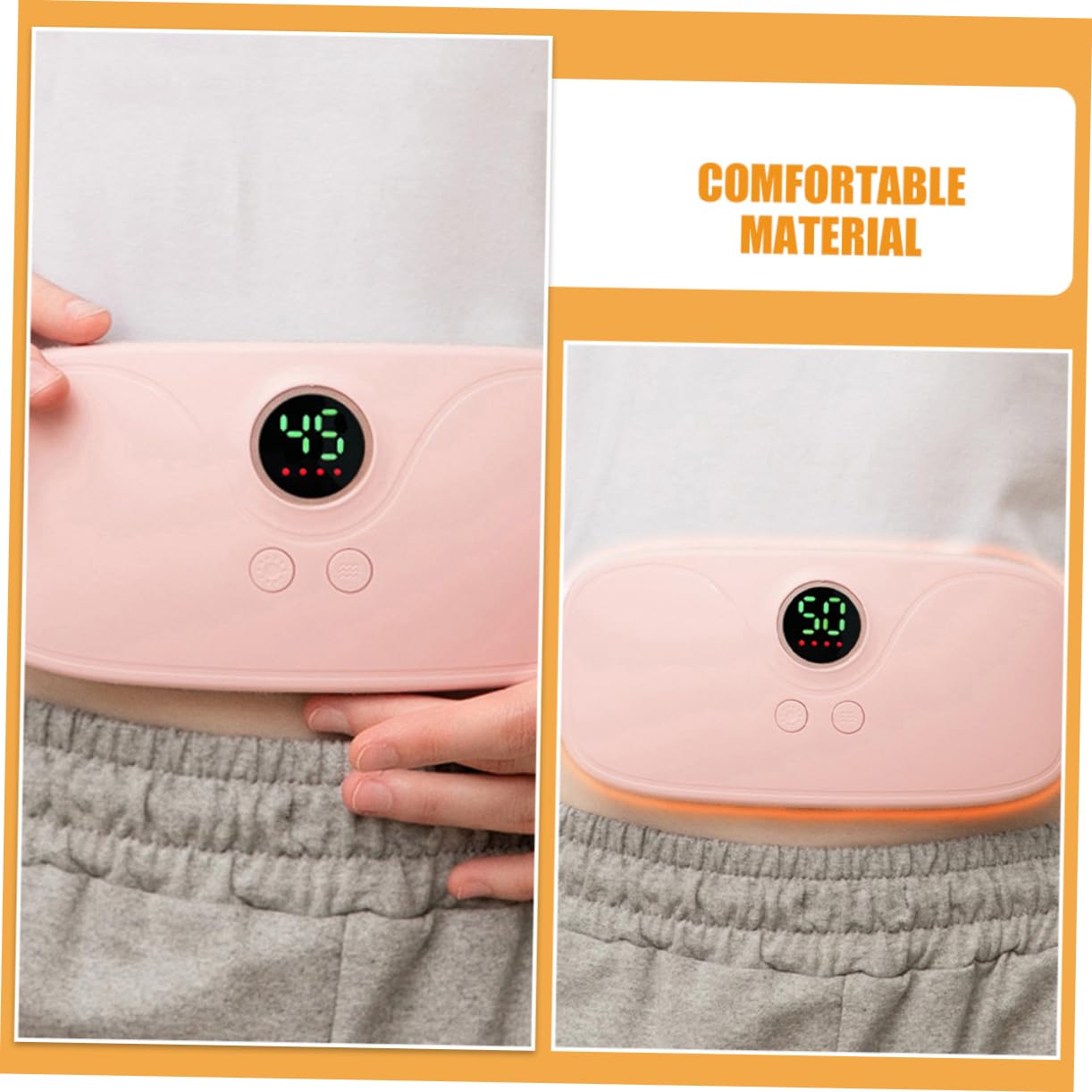 Beheizter Massagegürtel 1 Satz aus Abs und Kupfer in Rosa