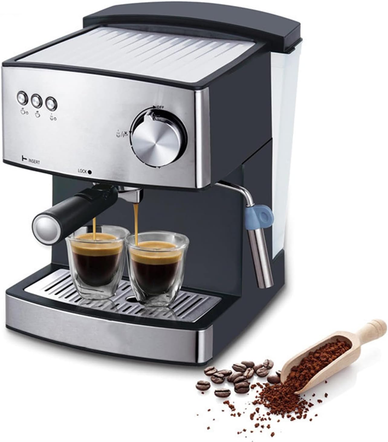 Espresso Machine, Espresso and Cappuccino Maker with Milk