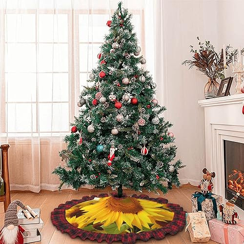 Jupe de sapin de Noël imperméable 122 cm pour protéger le sol des taches - 7