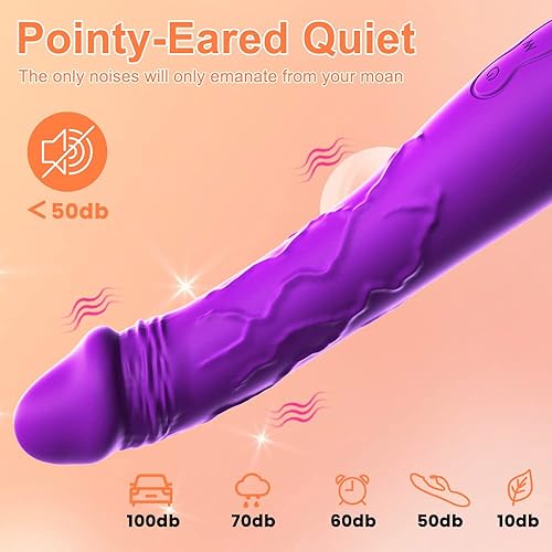 Miniatura 7 de Vibrador realista de 7.6 pulgadas para mujeres, 10 potentes modos de vibración para estimular el clítoris y el punto G, juguetes sexuales