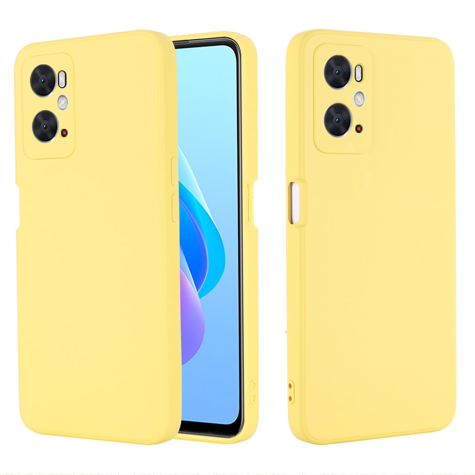 WBWONE Cover per OPPO A36 / A76 / A96, [Floccaggio in fibra