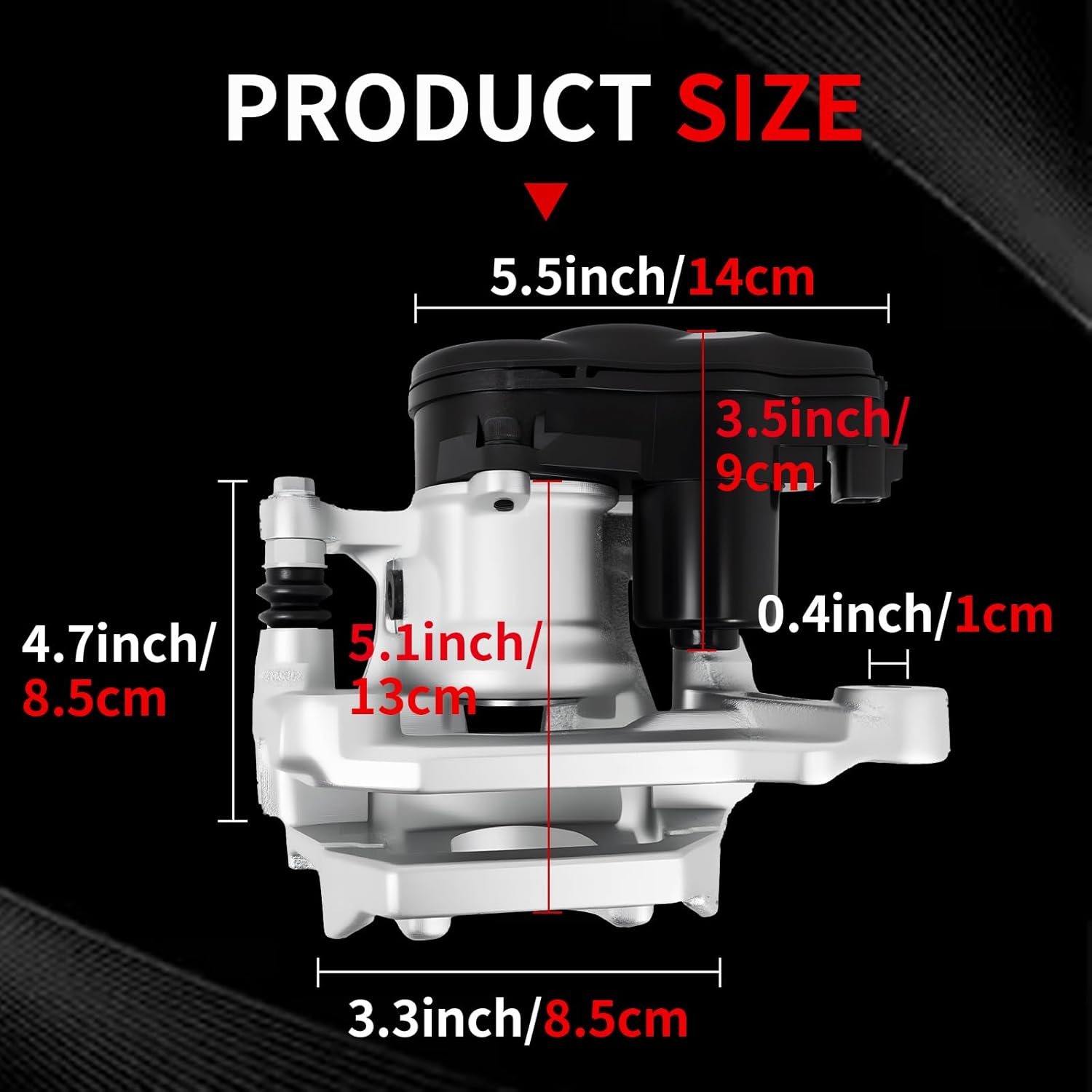 4605C043 Rear Left Electric Brake Caliper Assembly Fit for 2017-2020 Mitsubishi Outlander Fit for 2018-2022 PHEV Fit for 2018-2022 Eclipse Cross Replace 4605B565 4605B637 4605B799